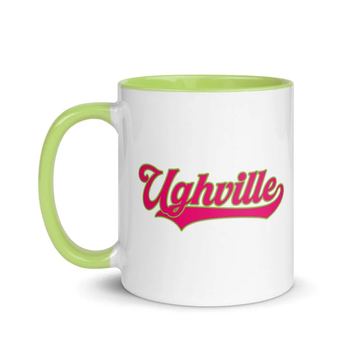 Script logo mug, color inside